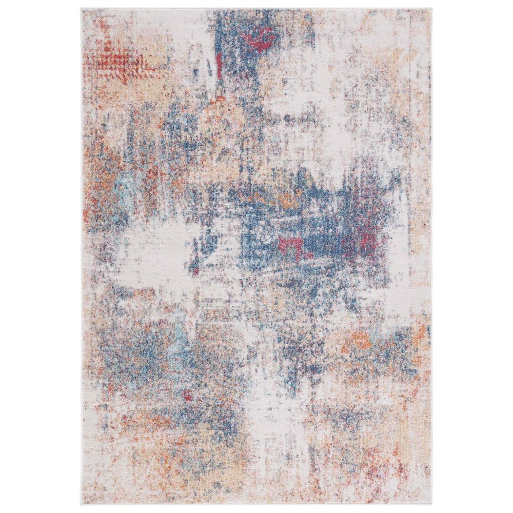 Phoenix 8 ft. x 10 ft. Ivory/Blue Rust Distressed Marble Area Rug price history on PriceWatchPro