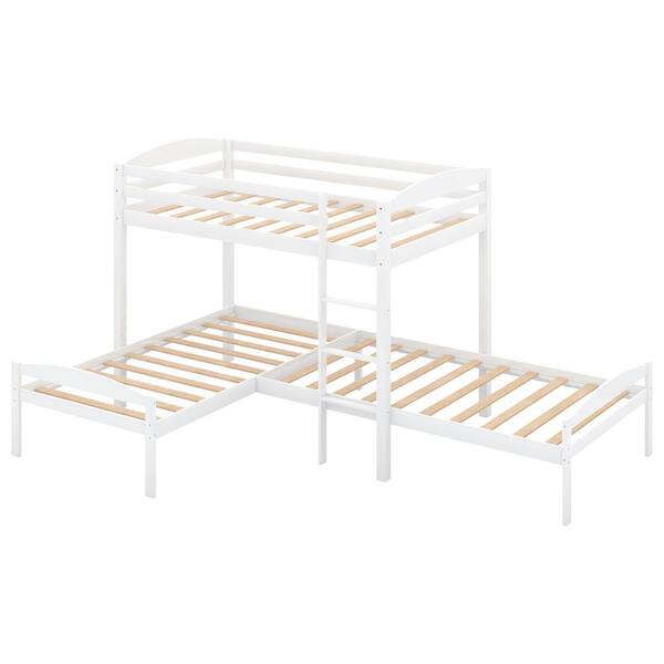 ayasha twin over twin over full triple bed