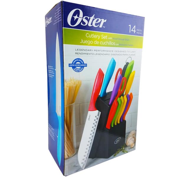 Oster Kade 14-Piece Knife Set, Multicolor