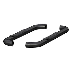 3-Inch Round Black Stainless Steel Nerf Bars, No-Drill, Select Dodge, Ram 1500, 2500, 3500