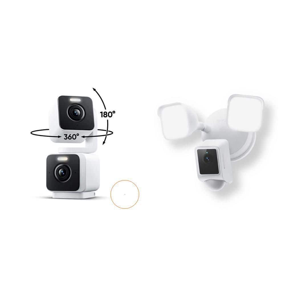 Wyze Pan Cam Duo, Dual Cam Indoor/Outdoor, Plug-in 2K Security