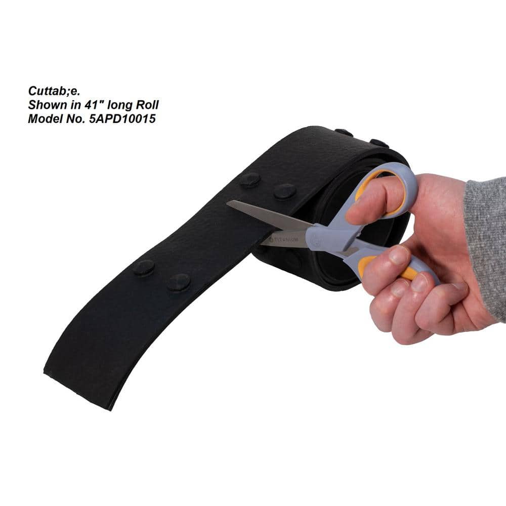 41" Black Flexible Rubber Strapping for Faux Wood Beams