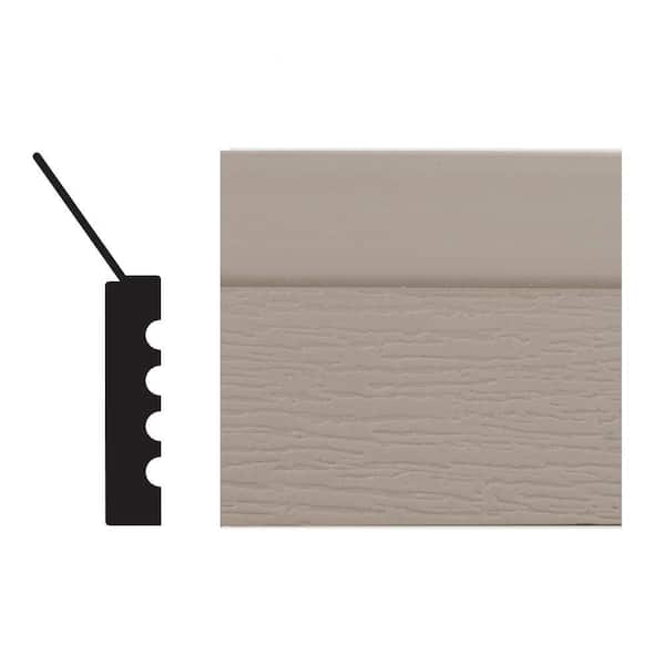 2149 7/16 in. x 2 in. x 108 in. PVC Sandstone Garage Door Stop Molding