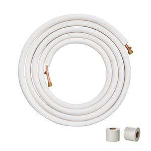 25 ft. Mini Split Line Set 1/4 in. and 3/8 in. O.D Copper Pipes Tubing and Triple-Layer Insulation for Air Conditioning