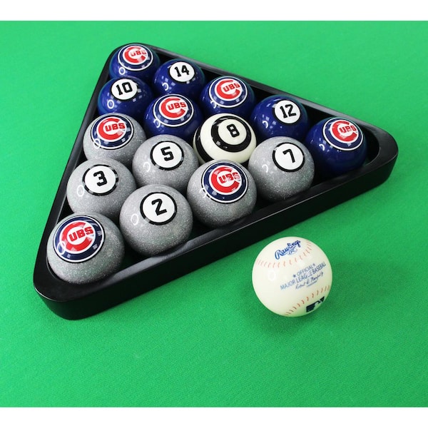 Imperial Chicago Cubs Billiard Balls with Numbers