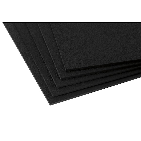 Easy Elegance Textured Black 2 ft. x 2 ft. PVC Square Edge Lay-in Ceiling Tile ( 40 sq. ft. /case)