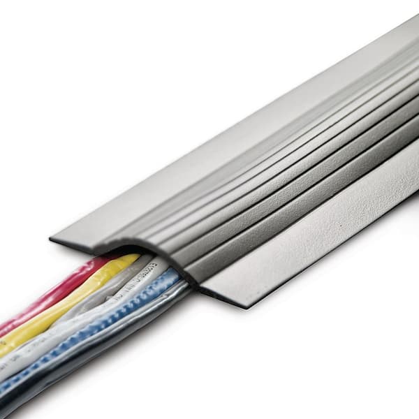 5 ft. Cable Blanket Low Profile Cord Cover and Protector for Floor in Grey