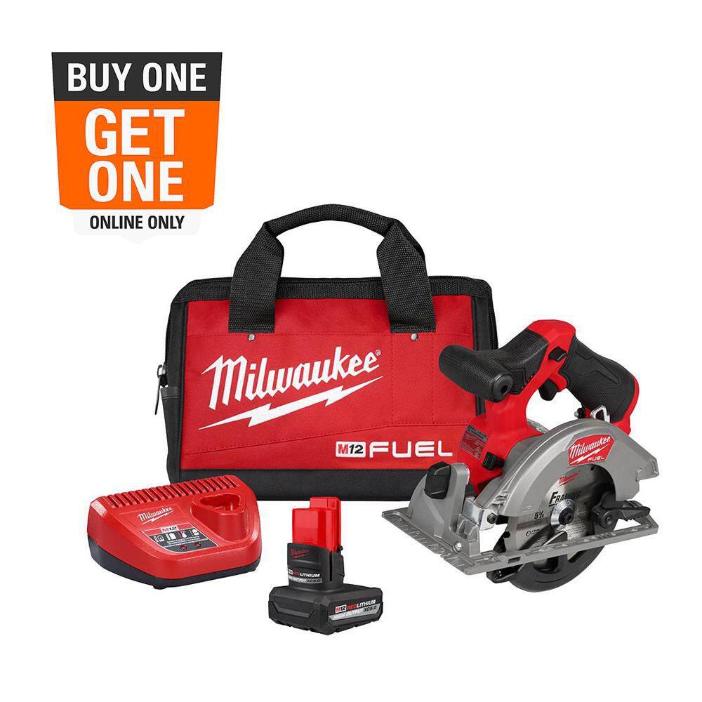 M12 FUEL 12V Lithium-Ion Brushless 5-3/8 in. Cordless Circular Saw Kit w/XC High Output 5.0 Battery Pack and Charger price history on PriceWatchPro