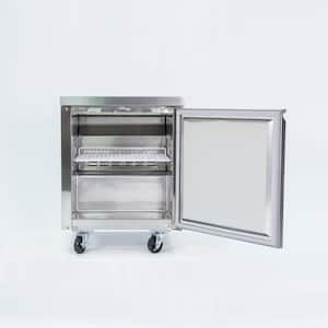 6 cu. ft. Commercial Under Counter Upright Freezer in Stainless Steel