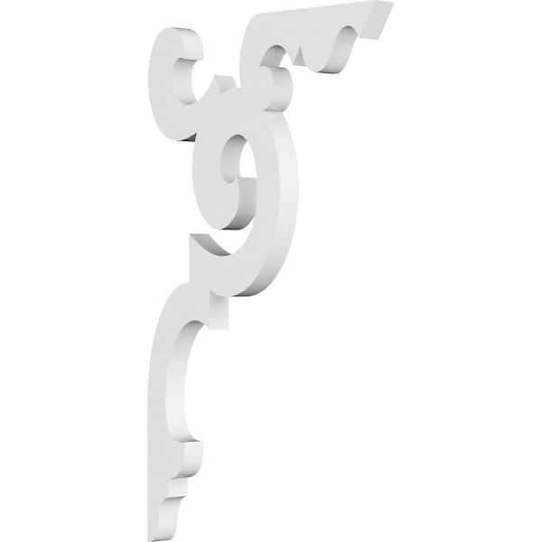 Ekena Millwork 5/8 in. W x 12 in. H x 7 in. D PVC Benson Bracket