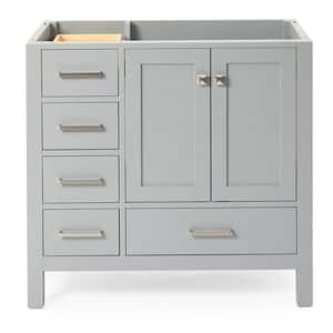 Cambridge 36 in. W x 21.5 in. D x 34.5 in. H Freestanding Bath Vanity Cabinet Only in Grey