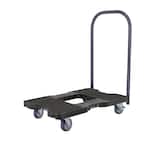 1,200 lbs. Capacity Professional E-Track Push Cart Dolly in Black