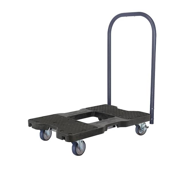 SNAP-LOC 1,200 lbs. Capacity Professional E-Track Push Cart Dolly in Black