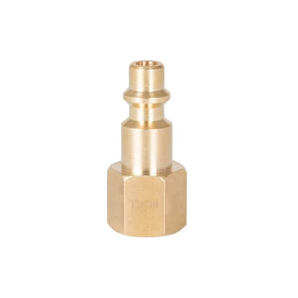 Husky 1/4 in. NPT I/M Brass Female Plug