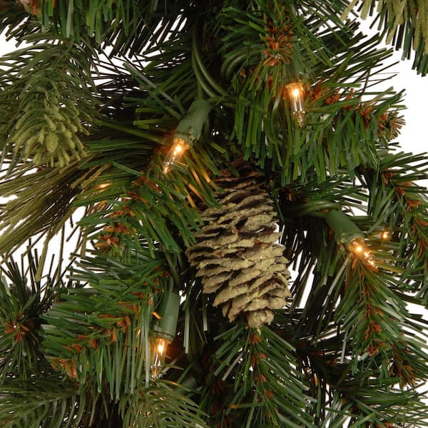 Unbranded - Carolina Pine 9 ft. Garland with Clear Lights