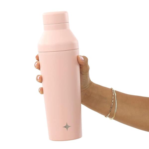 JoyJolt 20 oz. Pink Vacuum Insulated Stainless Steel Cocktail