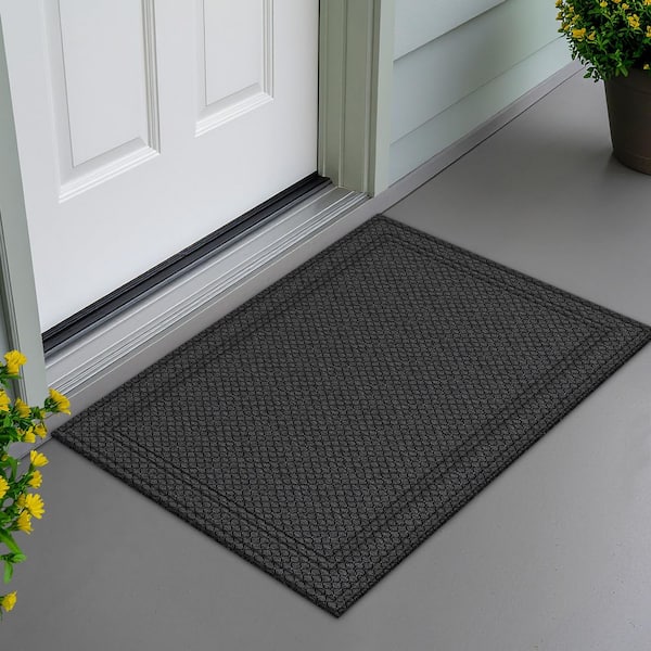 Duratex Black 24 in. x 36 in. Woven Indoor/Outdoor Mat