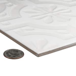 Triplex Real White 7-3/4 in. x 7-3/4 in. Ceramic Wall Tile (10.5 sq. ft./Case)