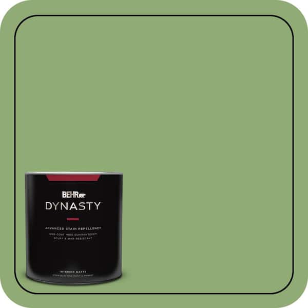 1 qt. #430D-5 Geranium Leaf Matte Interior Stain-Blocking Paint and Primer