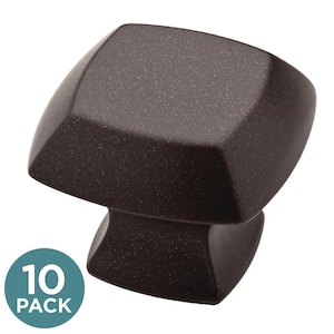 Mandara 1-1/4 in. (32 mm) Classic Cocoa Bronze Square Cabinet Knobs (10-Pack)