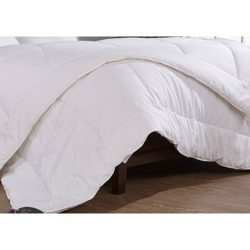 Luxurious White Cotton King Down Alternative Duvet