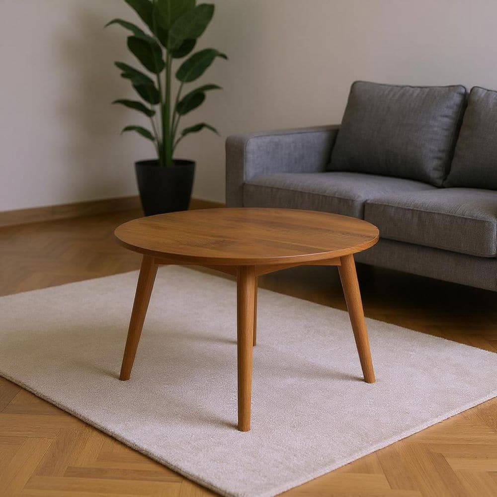 36.00 in. Brown Round Solid Wood Coffee Table price history on PriceWatchPro