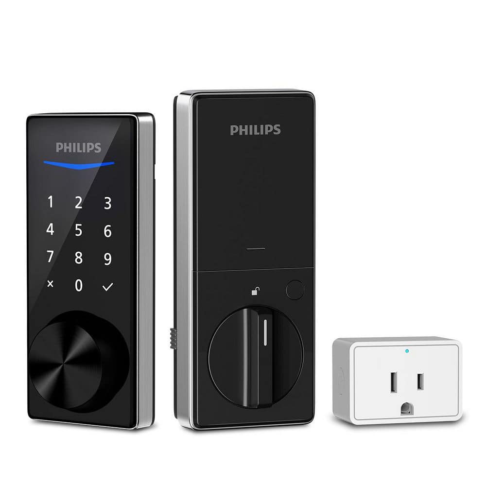 Satin Nickel Bluetooth Touchscreen Smart Deadbolt with Wi-Fi Bridge (Works with Many Smart Devices) price history on PriceWatchPro