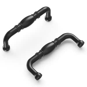 Williamsburg Collection Pull 3 in. Center to Center Matte Black Finish Bar Pull (1 Pack)