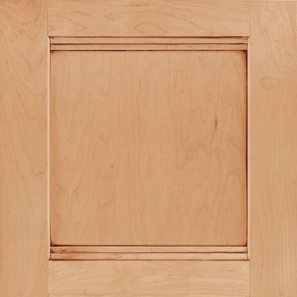 American Woodmark 14-9/16x14-1/2 in. Cabinet Door Sample in Del Ray Maple Coffee Glaze