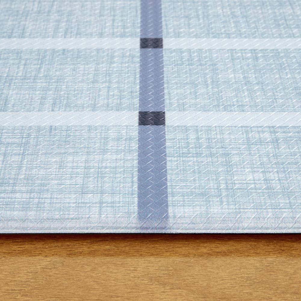 Blue Plaid Comfort Plus Anti-Fatigue Kitchen Mat