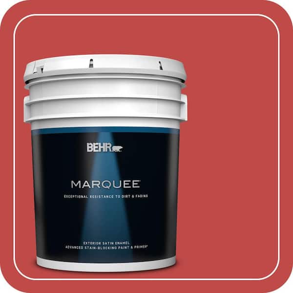 BEHR MARQUEE 5 gal. #P160-6 Intrigue Satin Enamel Exterior Paint & Primer