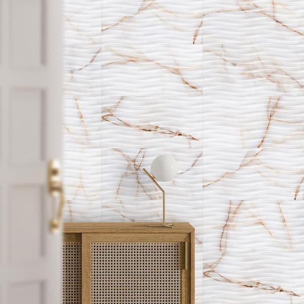 Spanish Oriva 12 in. x 24 in. x 9mm Onyx Marble Look Porcelain Wall Tile-Deco Gold (5 PCS, 10.76 sq. ft. /Case)