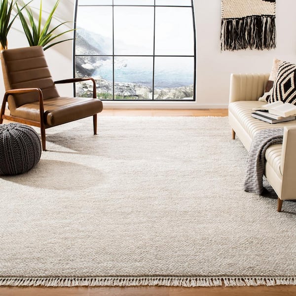 Casablanca 10 ft. x 14 ft. Beige Solid Color Area Rug