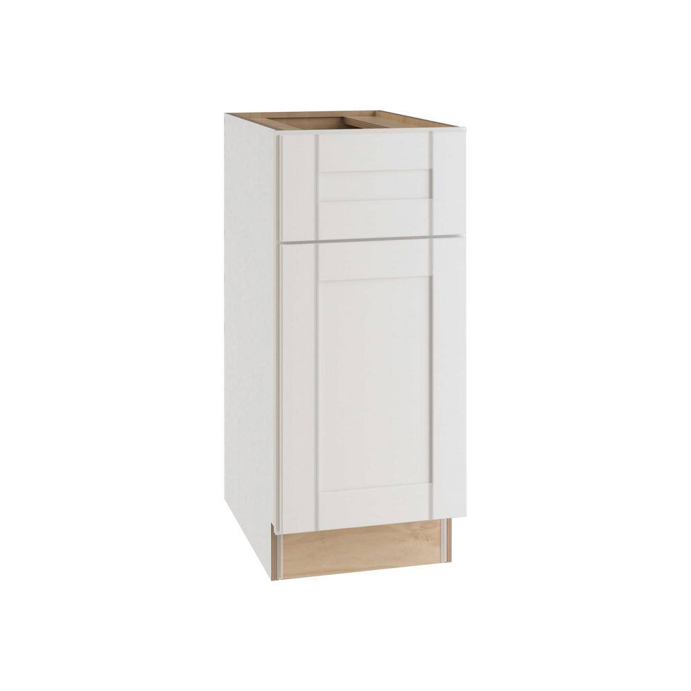 Washington Vesper White Plywood Shaker Assembled Bath Vanity Cabinet Soft Close L 18 in W x 21 in D x 34.5 in H