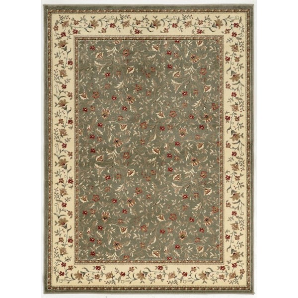 Como Sage 5 ft. x 7 ft. Traditional Floral Area Rug