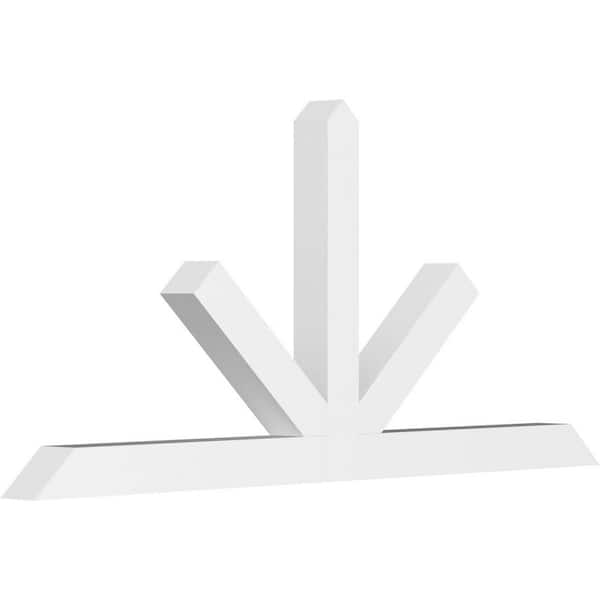Ekena Millwork Saratoga 72 in. W x 33 in. H x 4 in. D Signature Polyurethane Bracket