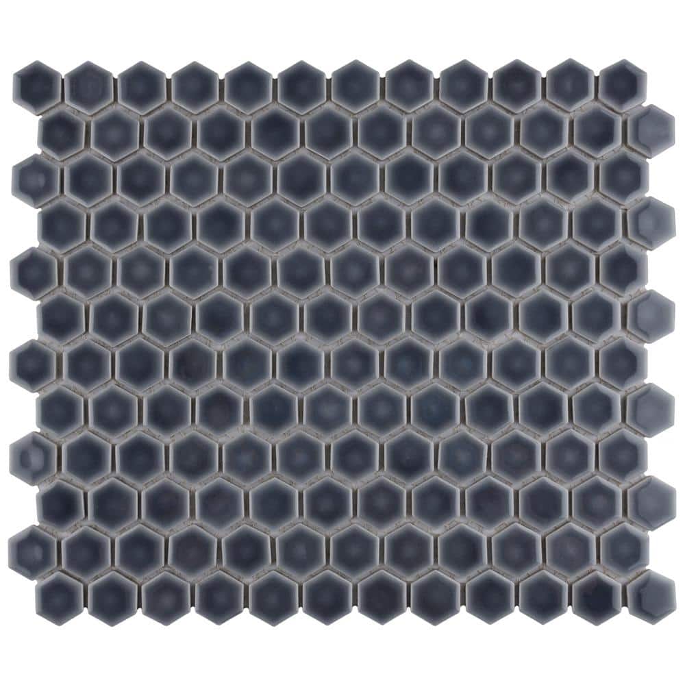 Hudson 1 in. Hex Storm Grey 6 in. x 6 in. Porcelain Mosaic Take Home Tile Sample price history on PriceWatchPro