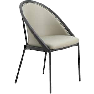 Urbane Modern Dining Chair, Contemporary Upholstered Kitchen Room Accent Side Chair with Metal Legs (Olive Green)