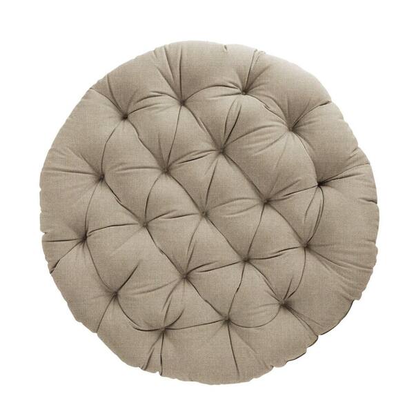 44 x 44 x 4 Papasan Outdoor Chair Cushion Ivory - Sorra Home