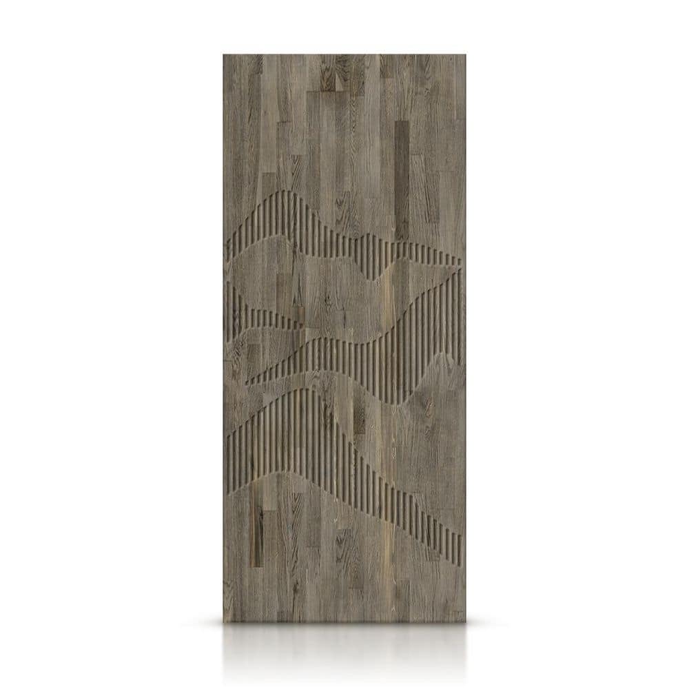 28 in. x 80 in. Hollow Core Weather Gray Stained Pine Wood Interior Door Slab price history on PriceWatchPro