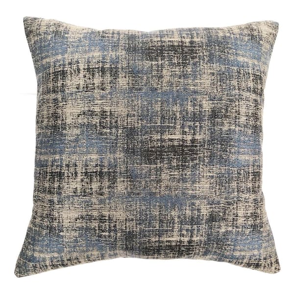 Armen Living Coban Blue Dusk Graphic Down 7 in. x 20 in. Throw Pillow