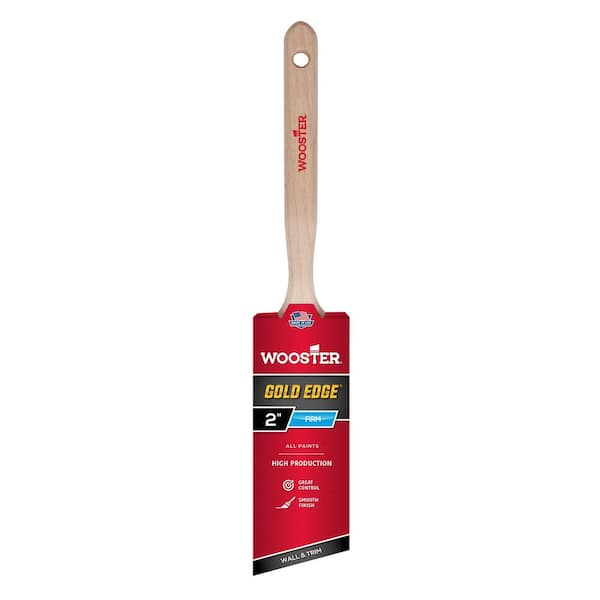 Wooster 2 in. Gold Edge Polyester Angle Sash Brush