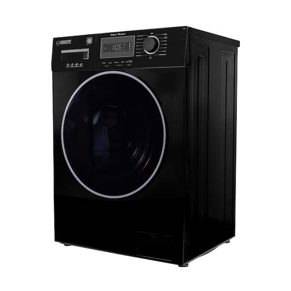 1.57 cu. ft. /13 lbs. Compact Front Load Washer Power Wash 15 Programs 1200 RPM 110V in Black