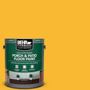 1 gal. Home Decorators Collection #HDC-MD-02A Yellow Groove Low-Lustre Enamel Int/Ext Porch and Patio Floor Paint