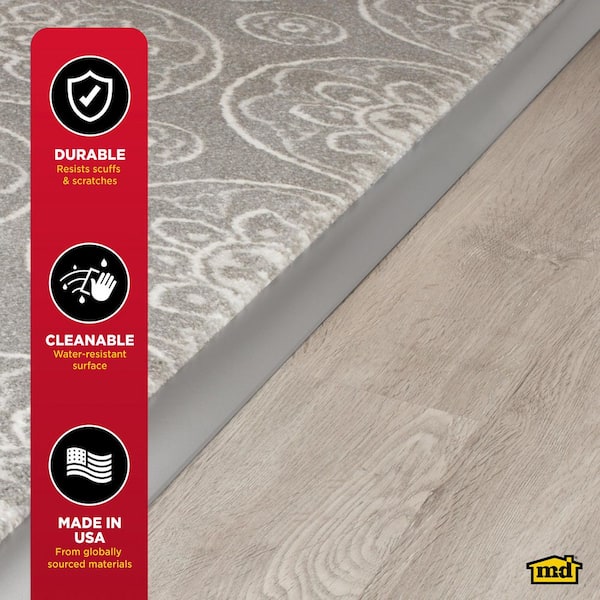 Cinch Cinch Warm Gray 1.875 in. x 36 in. Aluminum Reducer with