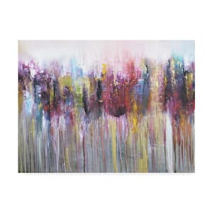 Morados I by BBB Sales Only Leticia Herrera Floater Frame Abstract Wall Art 24 in. x 32 in