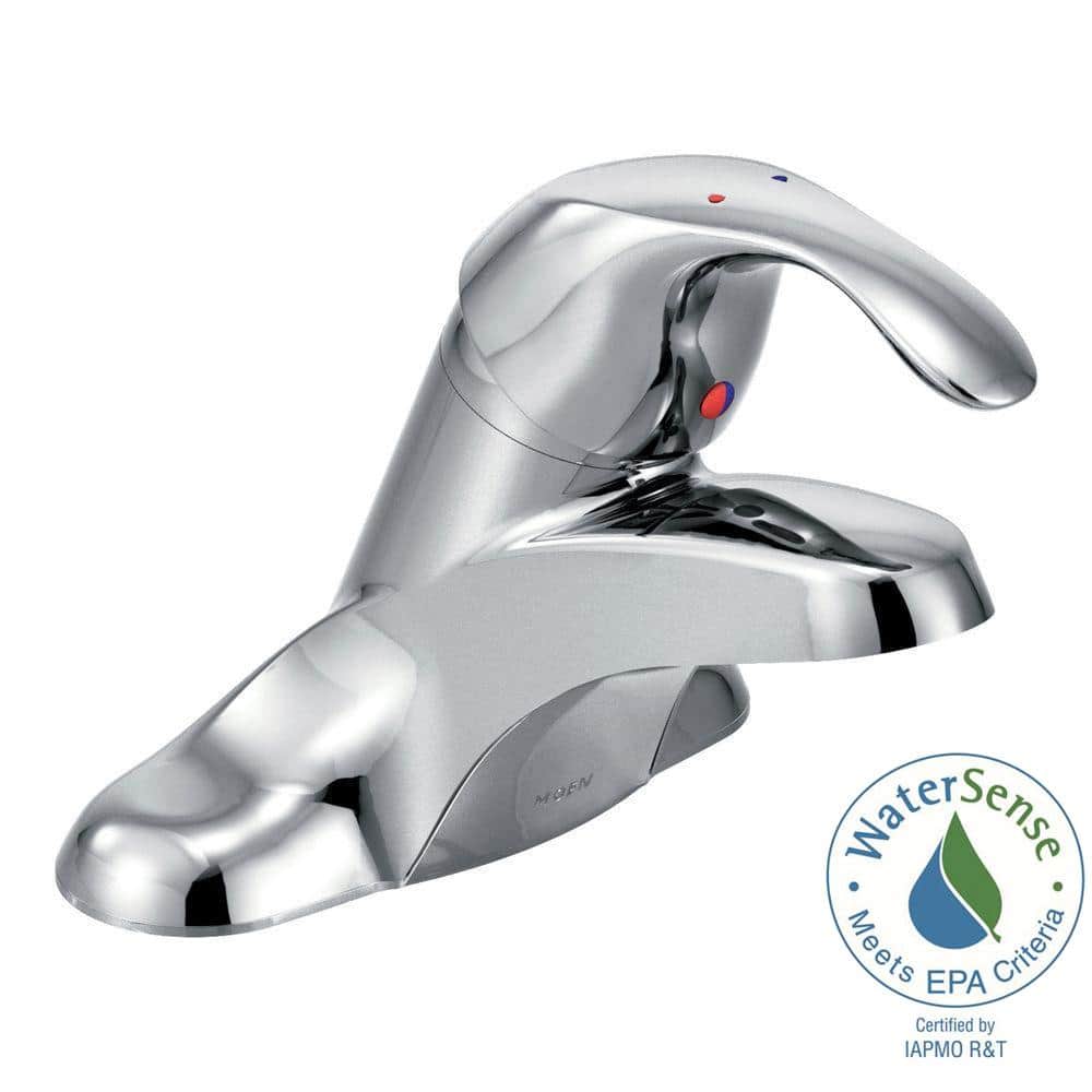 Chrome Single Handle Centerset Bathroom Faucet
