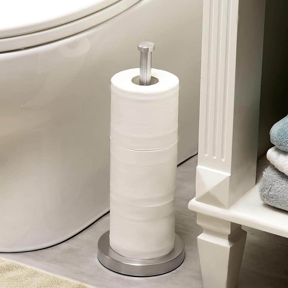 ATKING Bath Freestanding Toilet Paper Holder Tissue Roll Storage Stand Hand Towel Holder in ...