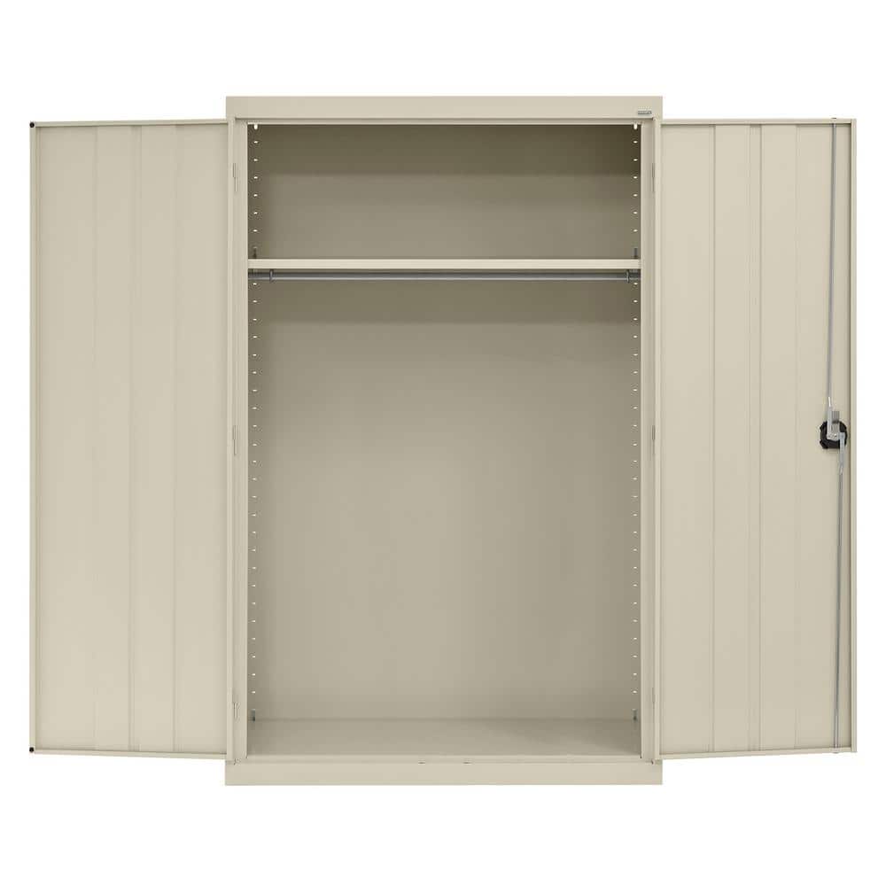 Sandusky Elite Series ( 46 in. W x 72 in. H x 24 in. D ) Welded Wardrobe Freestanding Cabinet in Putty, Pink -  EAWR462472-07