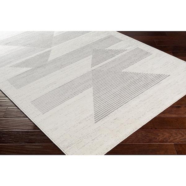 Kassandra Gray 7 ft. x 9 ft. Modern Indoor Area Rug